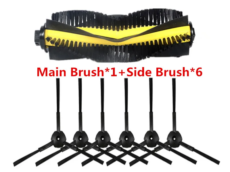 

7pcs/set ilife v7s ilife v7s pro robot Vacuum Cleaner Parts kit ( Main Brush*1+Side Brush*6) Chuwi ILIFE v7s pro