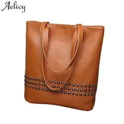 Aelicy 2019 модные дизайнерские сумки на плечо женские дизайнерские сумки роскошные высокого качества с заклепками ежедневные клатчи 1108