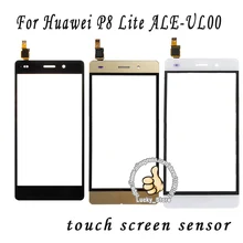 Черный Белый Передняя Стеклянная Линза + Сенсорный Экран Digitizer Для Huawei P8 Lite ALE-UL00 Замена для Мобильного Телефона ЖК-Экран случае
