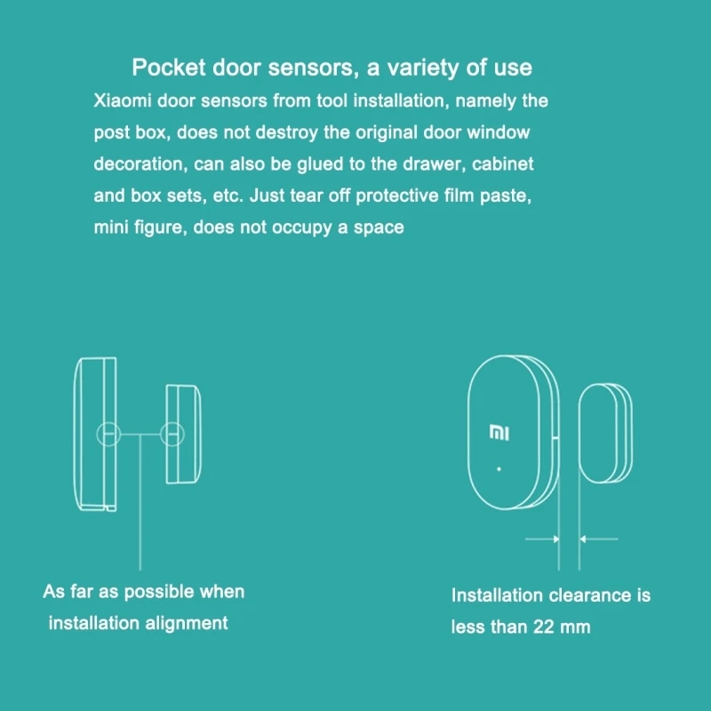 2019 Xiaomi door Window Sensor Intelligent Mini Door Sensor Pocket Size Smart Home Automatic control by Xiaomi Smart mi Home App 2019 Xiaomi door Window Sensor Intelligent Mini Door Sensor Pocket Size Smart Home Automatic control by Xiaomi Smart mi Home App