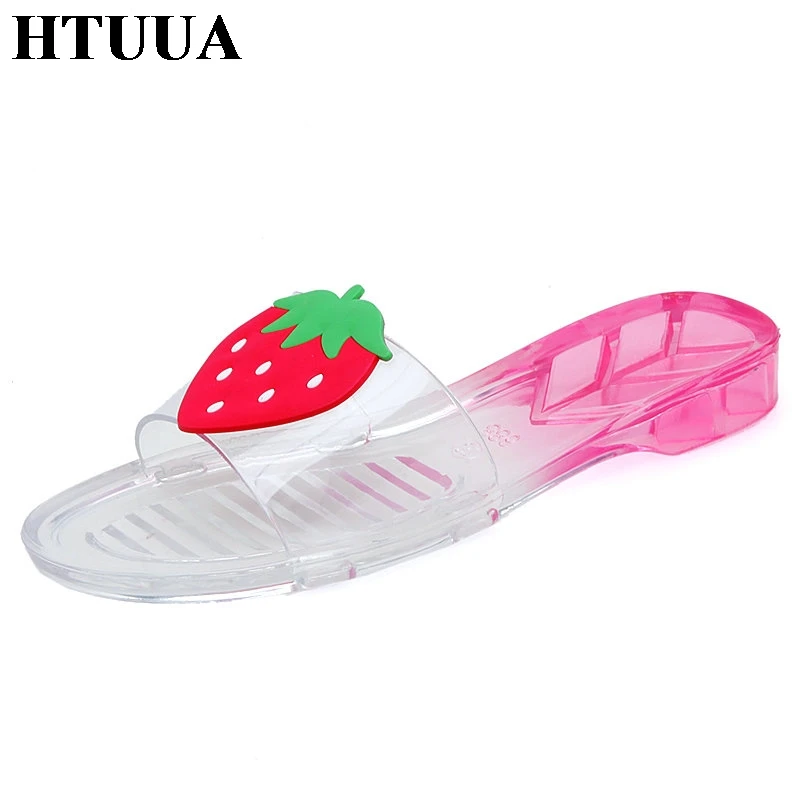 Buy HTUUA 2019 New Summer Slippers Women Jelly Shoes