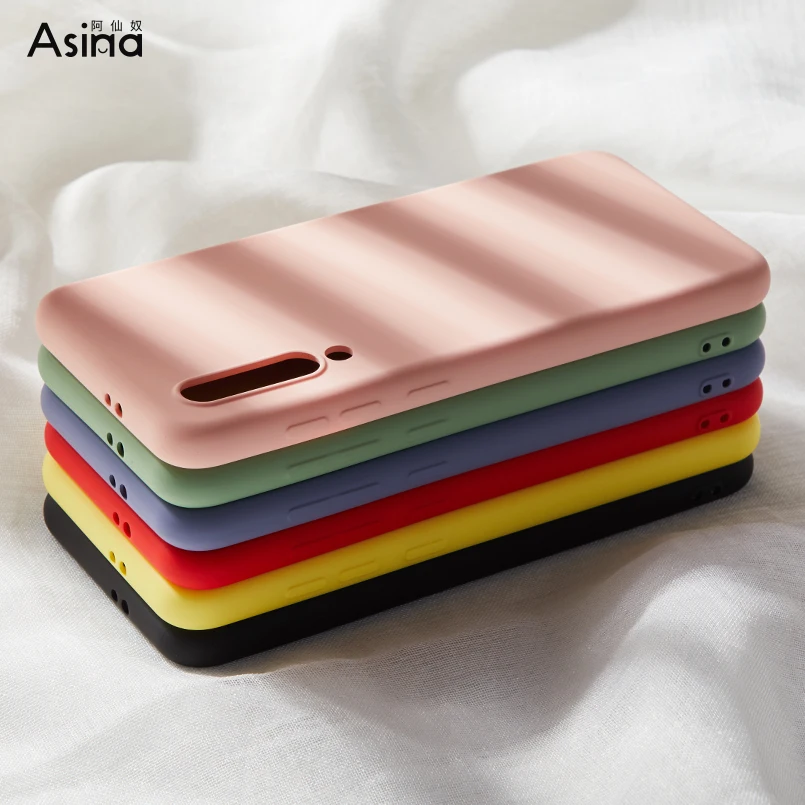 Silicone Case For Xiaomi Mi 9 Original Liquid Soft Silicon Case Plain Color Clear Bumper For Xiaomi Note 7 Mi8 Lite Coque Capa