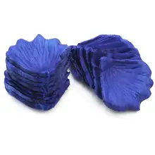 500 шт Искусственные темно-синие тканевые лепестки роз цветы свадебный стол разброс Свадебный декор День рождения украшения