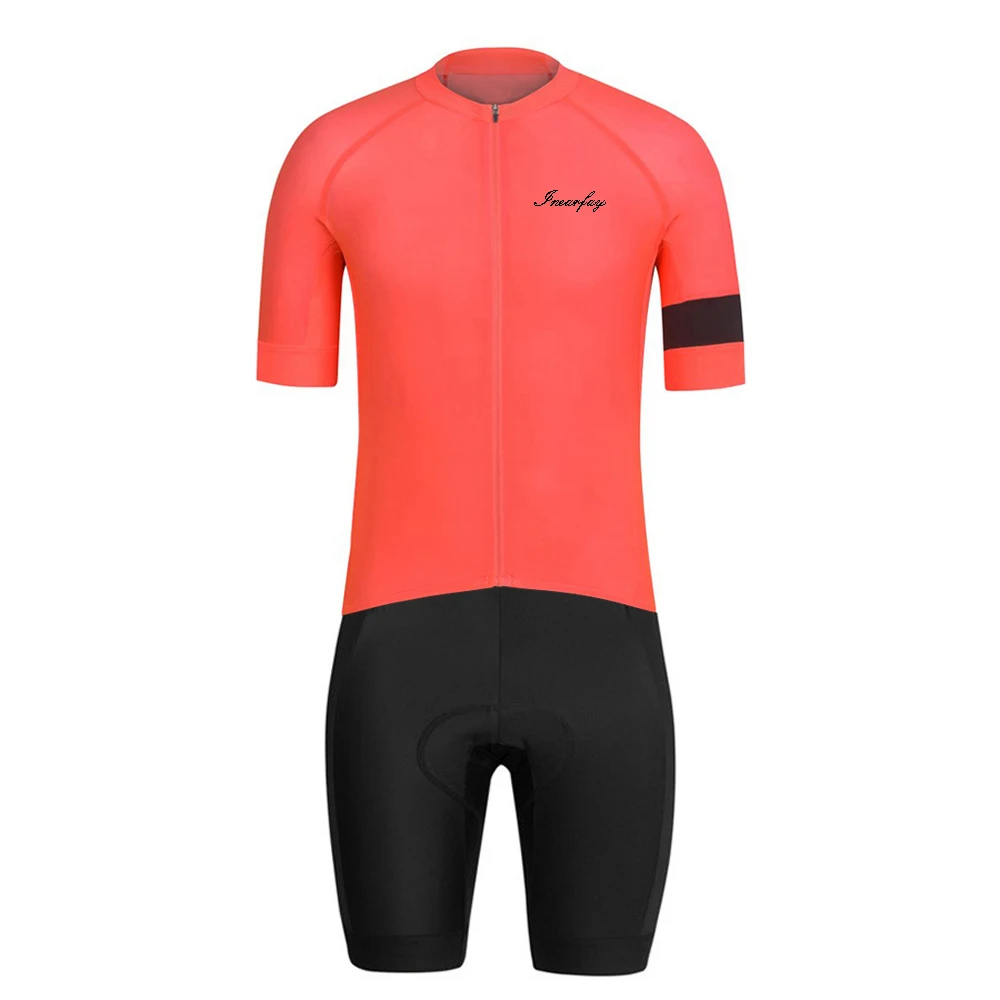 

One-piece cycling skin suits 2019 lycra Orange Team bike wear body triathlon sets cycle clothes