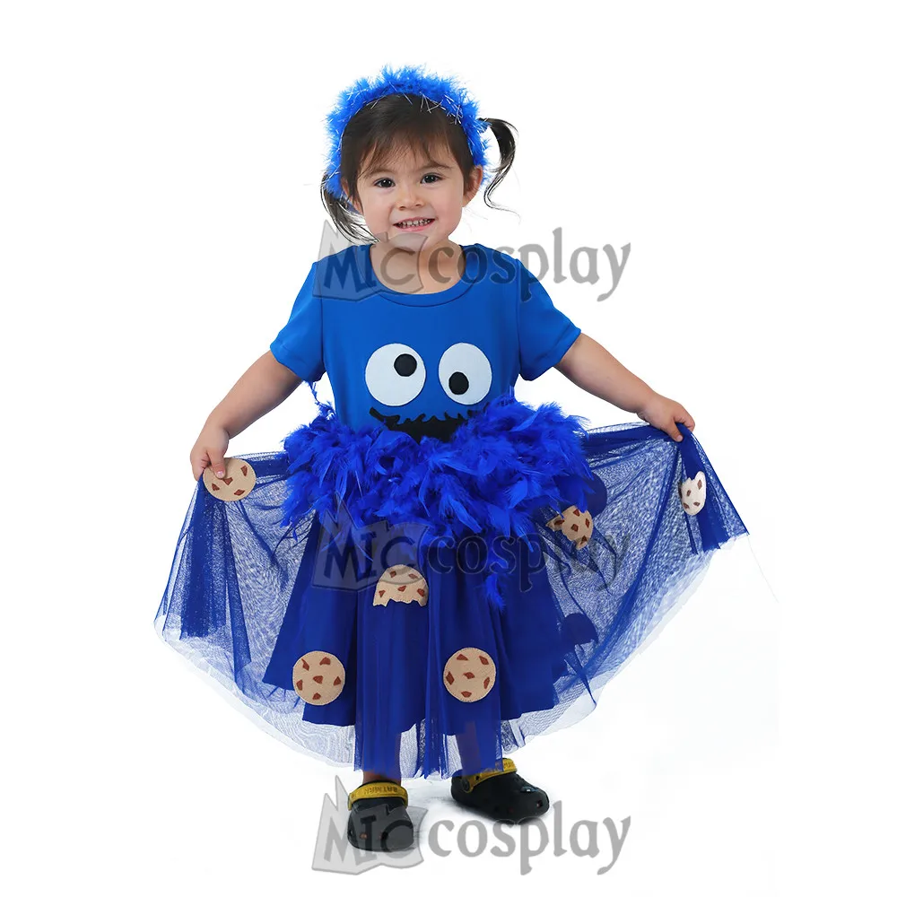 Синее нарядное платье для девочек; Детский костюм на Хэллоуин