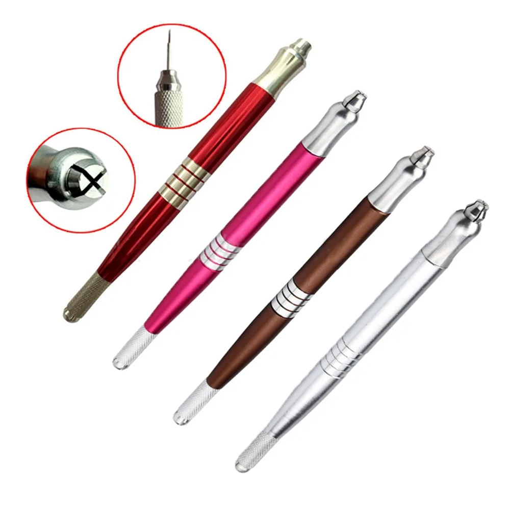 

Anmas Rucci Microblading Pen Manual Eyebrow Tattoo Hand Tool Double-ended Needles Holder