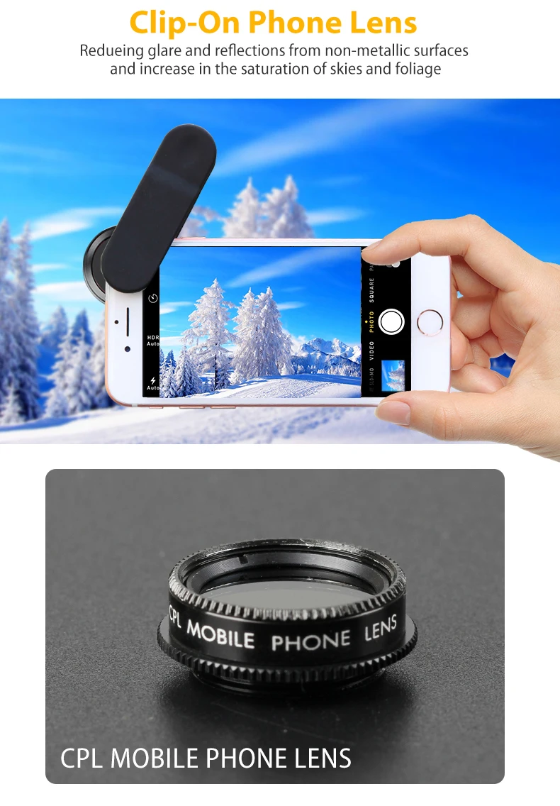 Phone lens XLOT 5 in 1 Fisheye Wide Angle 15X Marco Lens Telescope Lens CPL Mobile Phone Camera Lens for iPhone Samsung Xiaomi Samartphone (14)