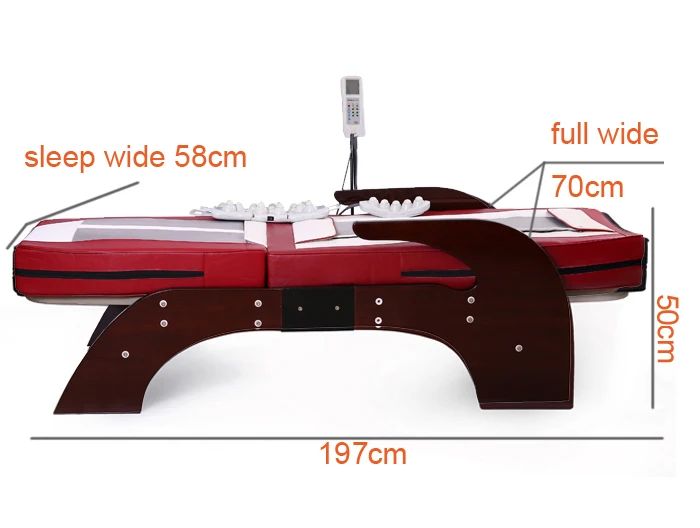 POP Relax термомассажная кровать для всего тела электрическое отопление позвоночника Relax массажер для поддержания здоровья уход прокатки украшение из нефрита, в Корейском стиле роликовая Массажная кровать