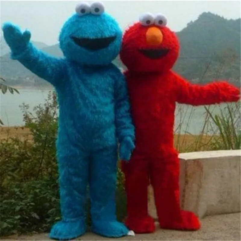 

Blue and Red Mascot Costume Halloween Cosplay Clothes Adults size