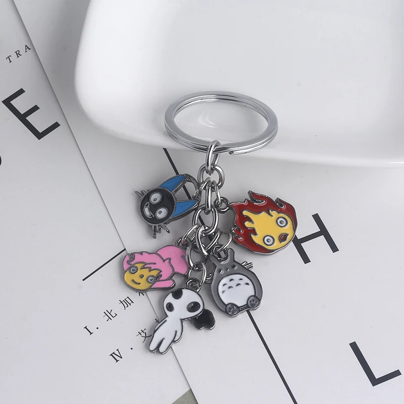 

Cartoon Anime Keychains My Neighbor Totoro Miyazaki Hayao's Role Enamel Small Pendant For Man Woman Christmas Gifts Jewelry