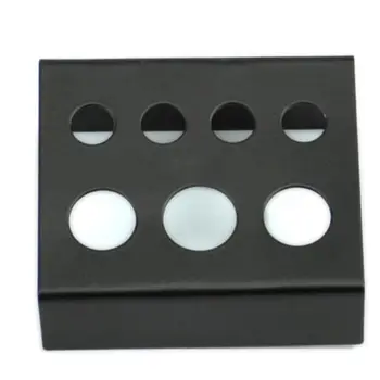 

7 Holes 1 Pc Black Stainless Steel Tattoos Ink Cup Cap Holder Stand Supply Tattoo Body Art Tools Accesories
