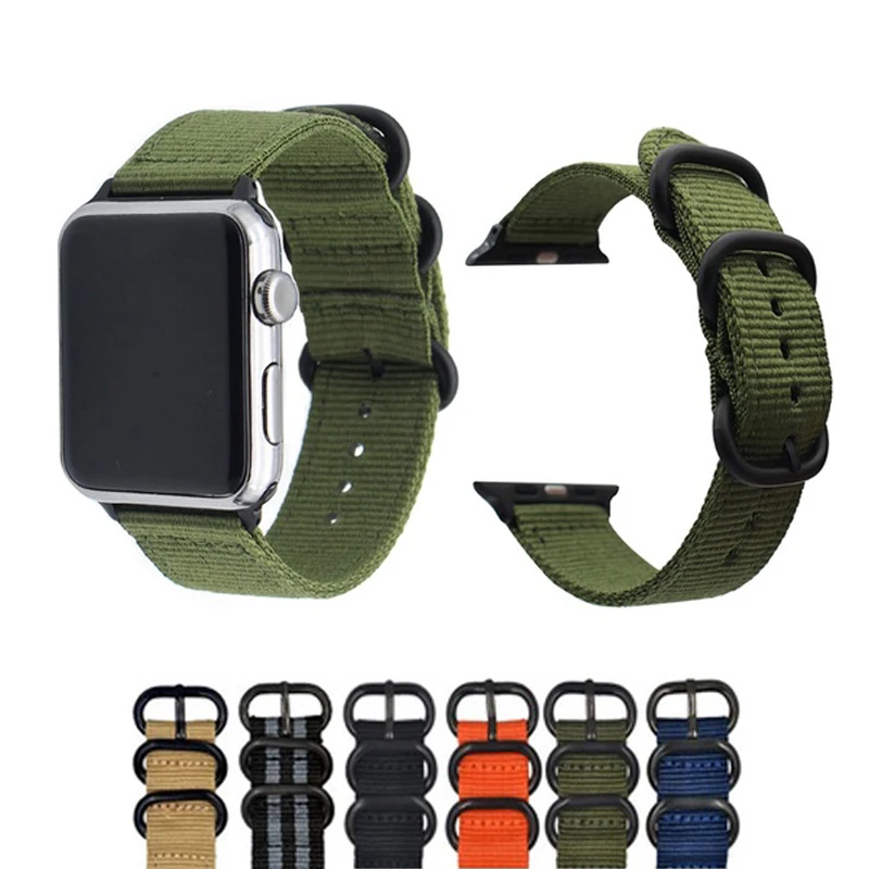 

apple watch band Nylon Watch band for apple watch Series 1 2 3 band 38mm/42 mm Wrist Bracelet watch Strap For apple watch 4 band