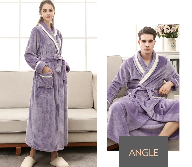 Women's Robe Warm Sexy Winte Bathrobe Women Cotton Robe Women's Bathrobe Dressing Gowns For Women Home Gowns Sleepwear Clothes 18