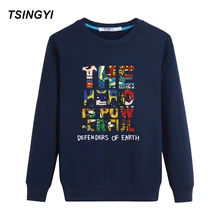 Tsingyi/пуловер с буквенным принтом «Герой»; толстовки для мужчин и женщин; сезон осень; с круглым вырезом; Sudadera Poleron Hombre; толстовка с капюшоном размера плюс S-4XL