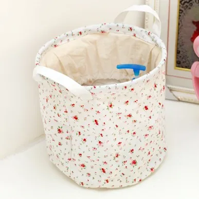 

Fashion Folding cotton fiber bundle pocket cylinder storage bag 23*23cm free shipping