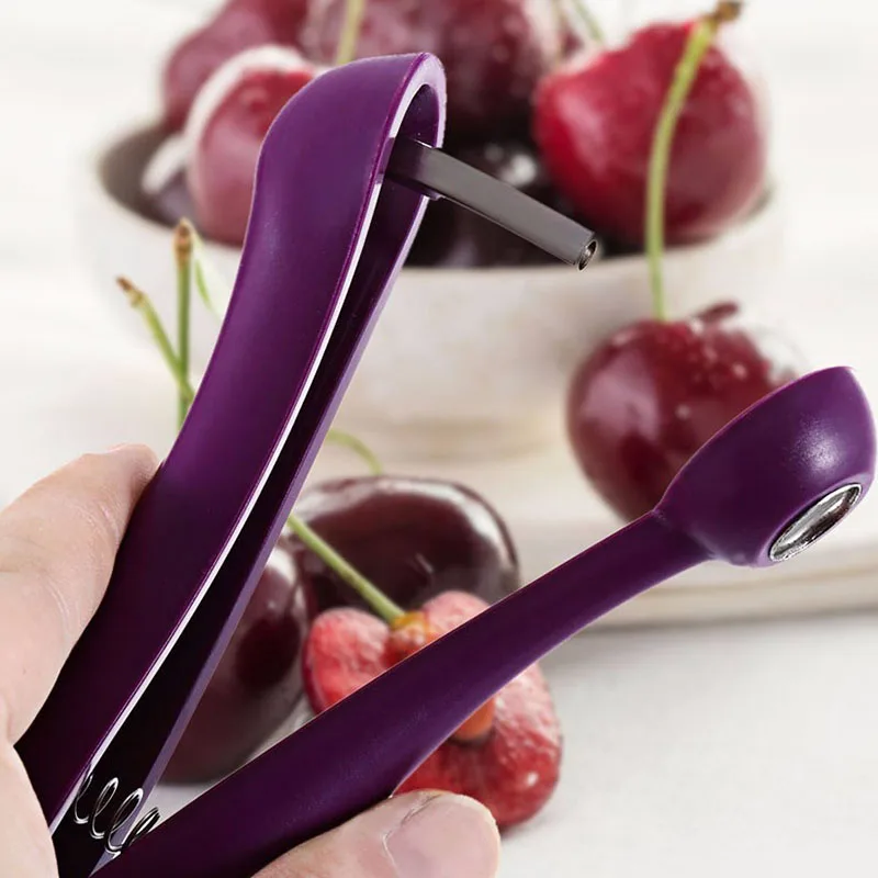 Handheld Stainless Steel Cherry Pitter Creative Kitchen Tools Fuits Vegetables Remover Cutters Home Accessories Kitchen Gadgets