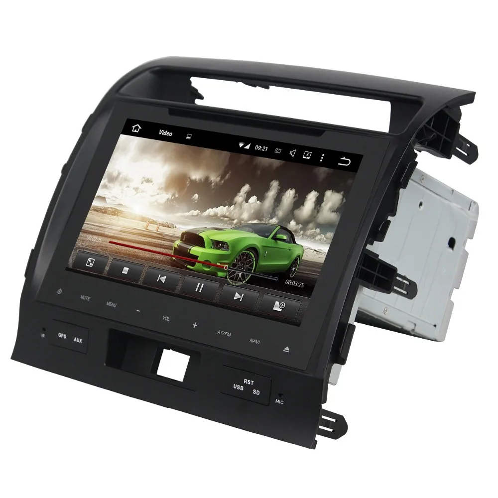 Perfect 4GB+32GB Octa Core 9" Android 8.0 Car DVD Player for Toyota Land Cruiser 2008 2009 2010 2011 2012 Car Radio GPS WIFI Mirror-link 8