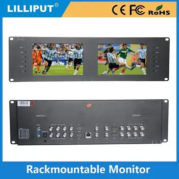 

Lilliput RM-7028S 3RU Rack Monitors With dual 7" IPS screens, viewing HDMI, SD,HD and 3G-SDI video on 3RU rack monitor