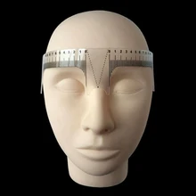 2 шт. пластиковая линейка для бровей Татуировка Перманентный макияж радиан линейка формирующий инструмент начинающий тату брови позиционирование ног нос полу