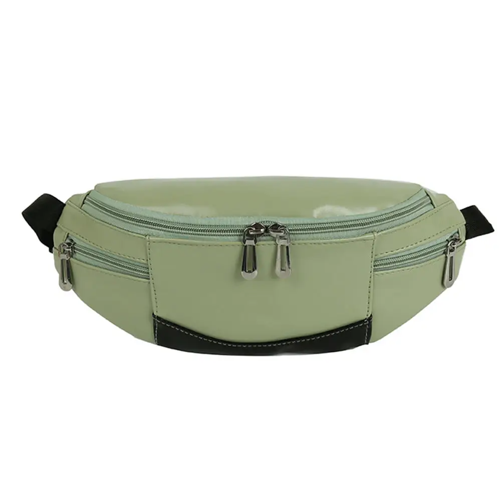 

2019 Fashion Womens Waist Bag Fanny Pack PU Bag Belt Purse Small Purse Phone Key Pouch White Black Waist Packs Bag