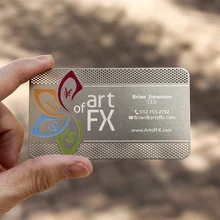 Персонализированные вогнутые выпуклые вырезы из нержавеющей стали членство металлическая карта