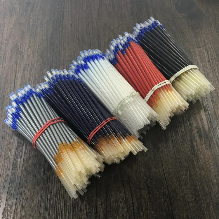 

100 PCS Silver Black Red Blue Highlight Gel Pen Flash Color 0.7mm Refill Child Student Drawing Flash Refill School Supplies BX10