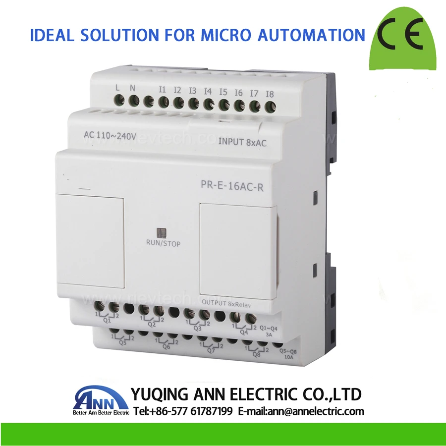 PR-E-16AC-Rexpansion module Programmable logic controllersmart relayAC 110~240V8 DI8 relay output