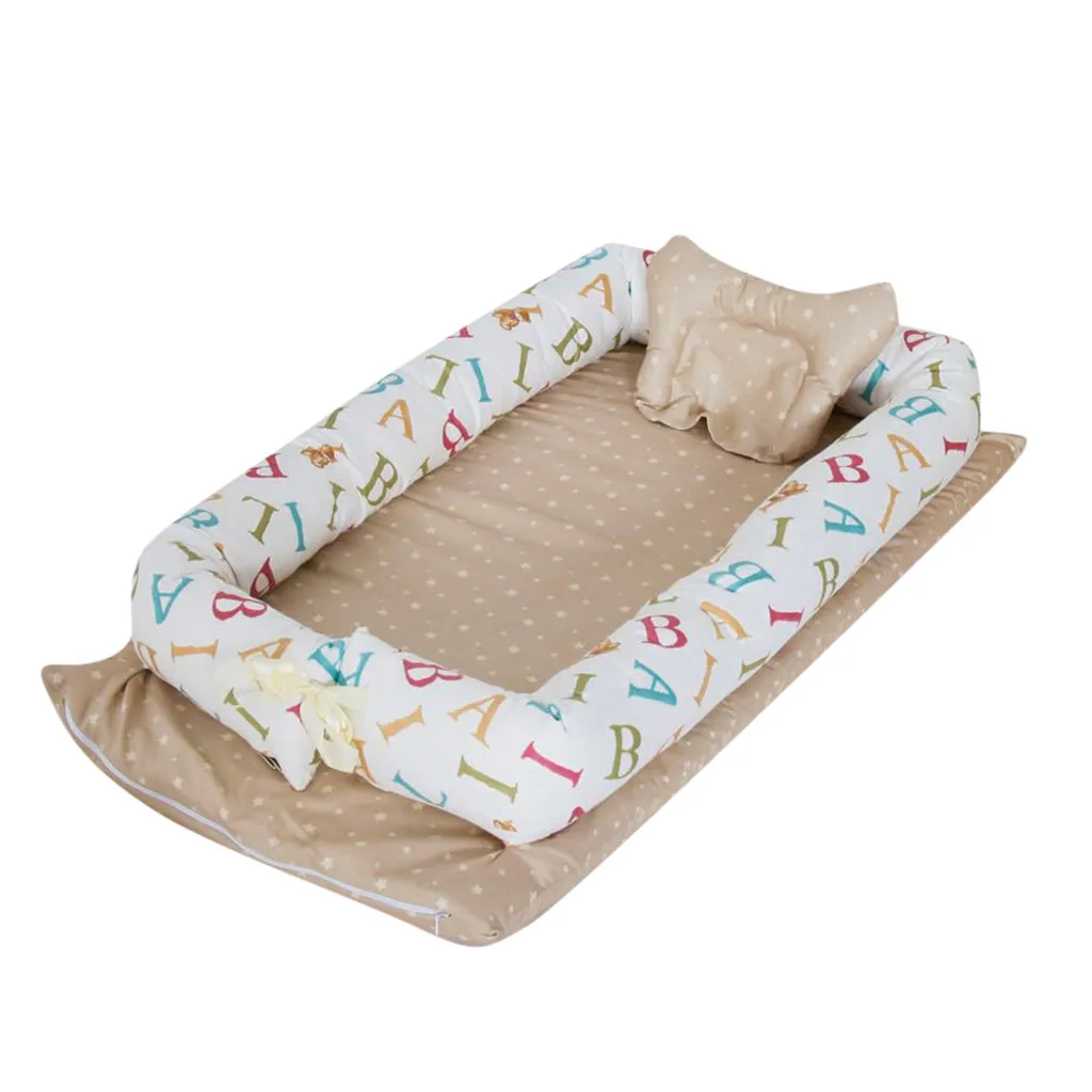 Новорожденный ребенок спальный мульти-Функция складной Анти-Давление бионические приманки для рыбной ловли гнездо кровать детская