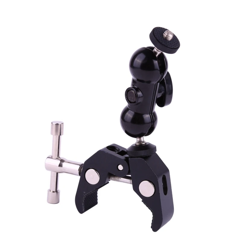 

EDAL SmallRig Cool Ballhead Arm Super Clamp Mount Double Ball Adapter with Bottom Clamp for Ronin-M DSLR Camera