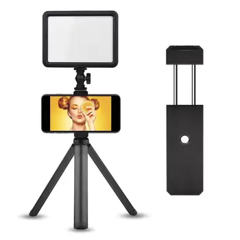 

Phone Holder Tripod Clip Cold Shoe 1/4" Screw Adapter Mount Stretchable Desktop Selfie Fill Light Accessories for iPhone Samsung