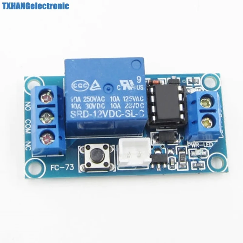 Integrated Circuits 1 Channel 12V Latching Relay Module with Touch Bistable Switch MCU Control (4)