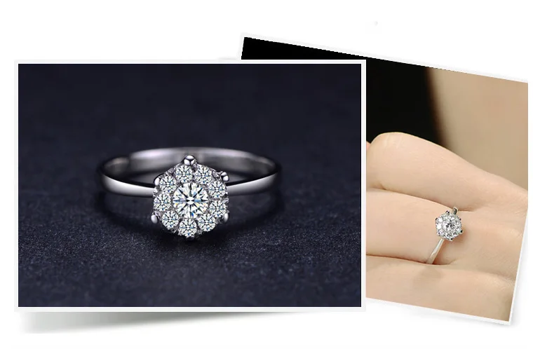 18 К Золотое кольцо с бриллиантом, Свадебное предложение, подарок для женщины девушки 1CT 2CT 3CT, роскошная группа, инкрустация, подлинный,, большой размер, на заказ