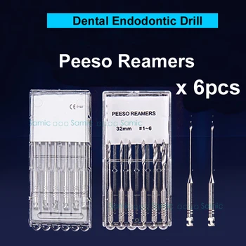 

6pcs/Box 32mm Dental Endodontic files Reamers Drill Burs peeso reamers Endo files peeso Dentist Endodontic Drill Burs Materials