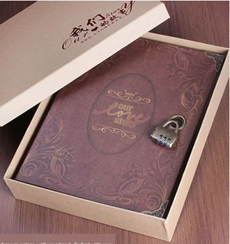 

DIY 10 inch Paper Photo Albums coded lock Album Newborn Gifts Baby Lovers Wedding Memory Albums