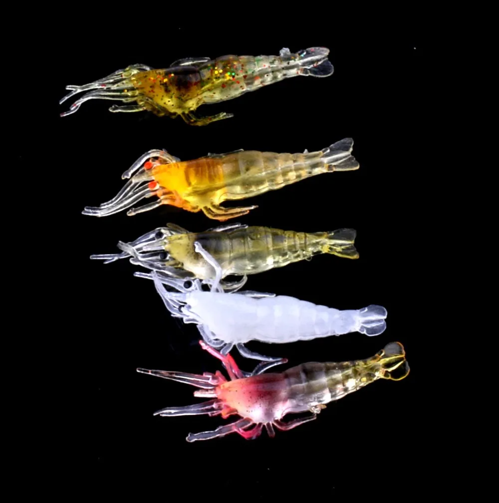 

5 шт./упак. 4,8 см Световой Моделирование Креветки наживка для рыбалки "креветка" маленький бионические приманки для рыбной ловли мягкие приманки блесны искуственные паллет Pesca рыболовные воблеры