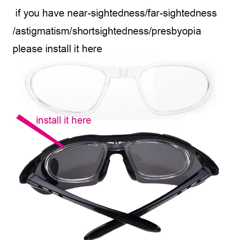 Очки, солнцезащитные очки, уличные спортивные очки, солнцезащитные очки, очки, 5 линз для мужчин, оптическая оправа для близорукости, дальнозоркости