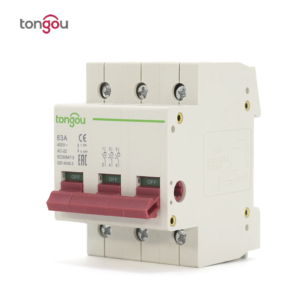 Circuit Breaker 4P 25//40//63A 400VAC 300mA IP20 Electric Breaking Protector