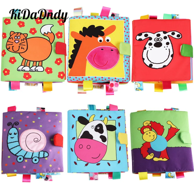 

Early childhood education baby book 6-12 months children's educational tears not bad cloth book 0-3 years old baby toys MM243