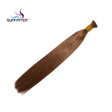 Sunnymay Straight Brazilian hair #6 Hair Color I Tip Hair Extensions 100% Remy Human Hair Free Shipping