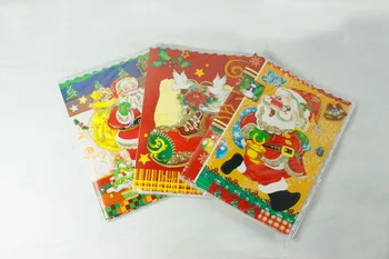 

1pcs Christmas card with a special three-dimensional music card cute little card postcards