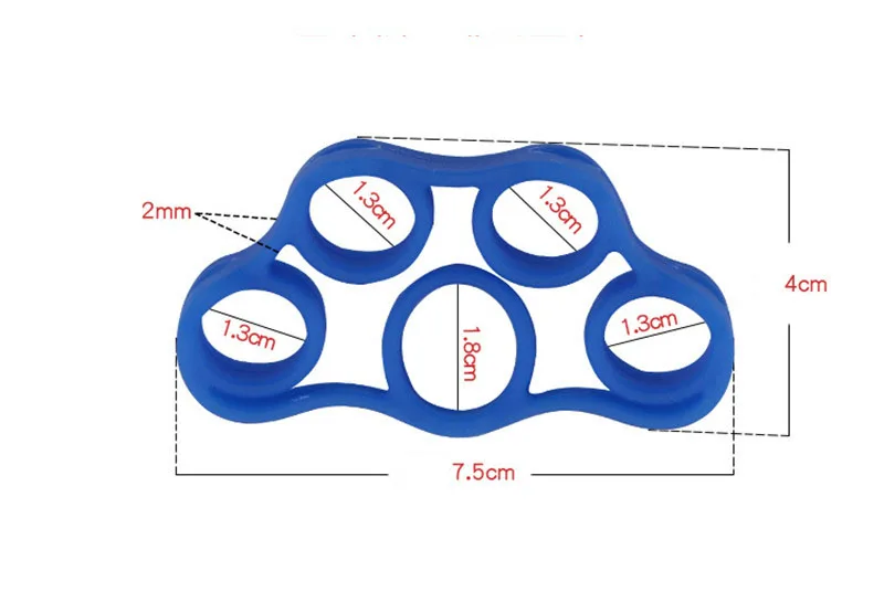 1 шт. силиконовые палец эспандер тугой Тренер сопротивление группа рукоятка запястье Йога носилки ручной эспандер упражнения 3 цвета