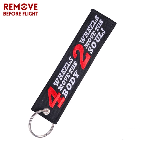 Custom Name tag Honda Racing Biker Motorcycle Embroider Keychain Key Holder