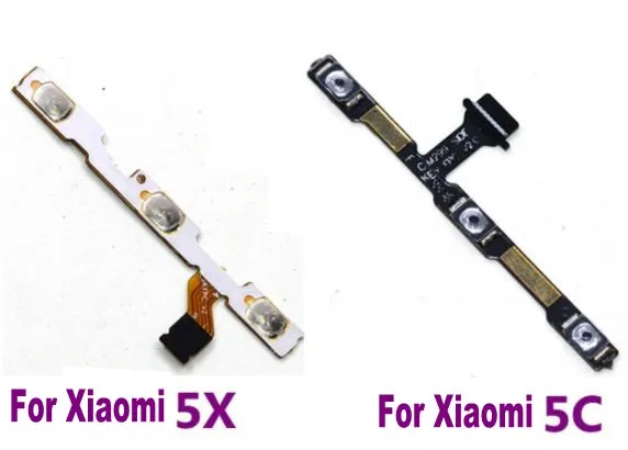 10 шт. для Xiaomi 5 5S PLUS 5X 5C Кнопка громкости питания гибкий кабель запасные части