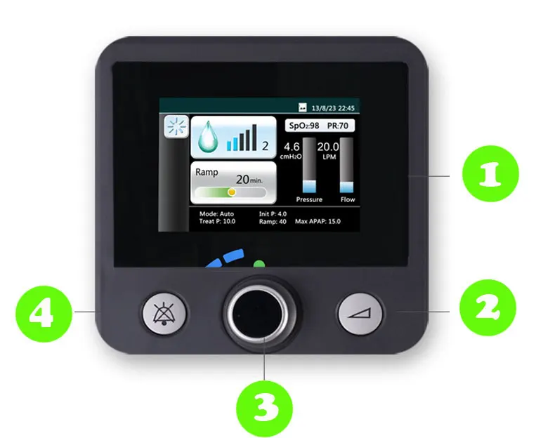 Máquina para Anti-noring Apnéia do Sono e Ronco com Umidificador Vitória Saudável Apap Máscara Mangueira Cartão sd Presente Como Spo2 Kit Gii 11 Máscara Mangueira Cartão SD Presente Como SpO2 Kit