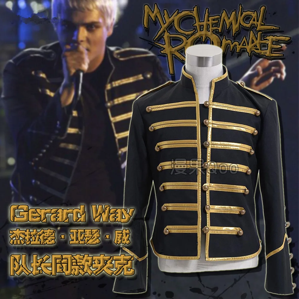 

Free Shipping Cosplay Costume My Chemical Romance Gerard Way Uniform withHalloween Christmas Anime Game