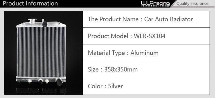 WLR гоночный-52 мм 3 ряд Полный алюминиевый радиатор для HONDA CIVIC B18C/B16A 32 мм в/из WLR-SX104