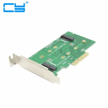 

M.2 NGFF PCIe 4 LANE SSD to pci-e PCIE 3.0 x4 & NGFF to SATA Adapter for Samsung xp941 LITE-ON IT M6E With Low Profile Bracket