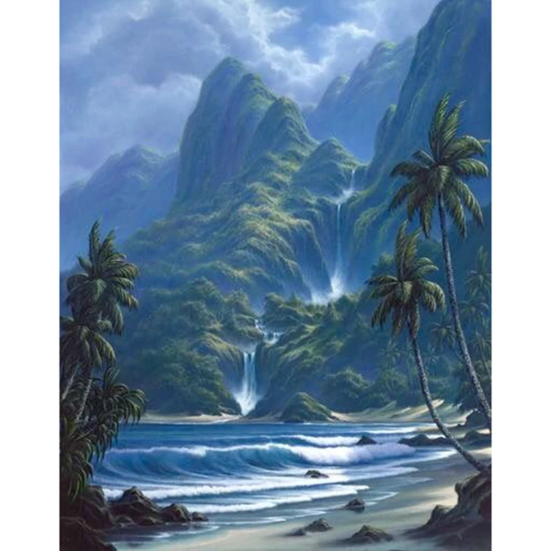 3d diy diamond painting cross stitch kit diamond embroidery home decoration flower animal landscape mosaic pattern picture (7)