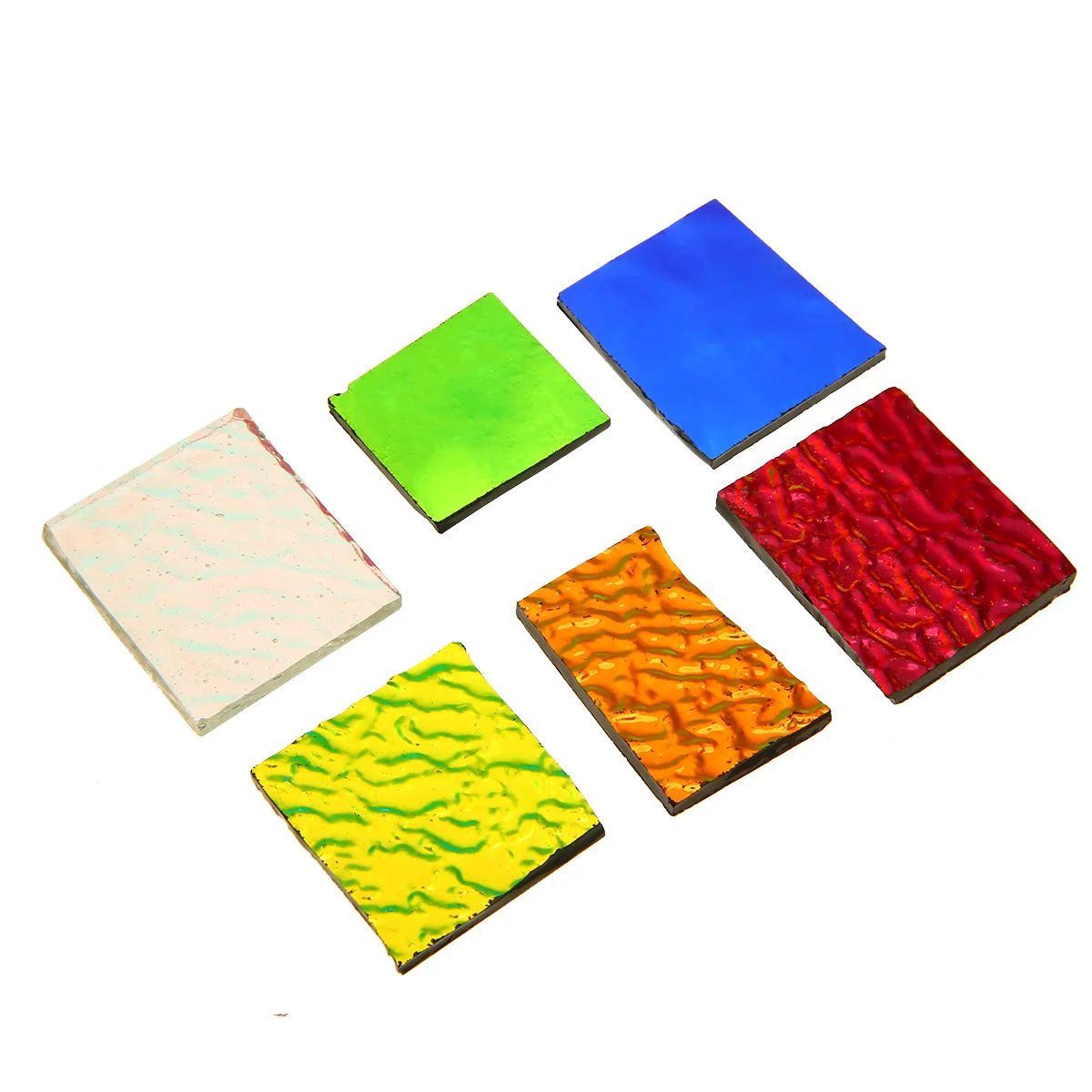 28g Mix Color & Shapes Fusing Glasses COE90 Dichroic Glass Microwave Kiln Accessories for DIY Ornament Decoration
