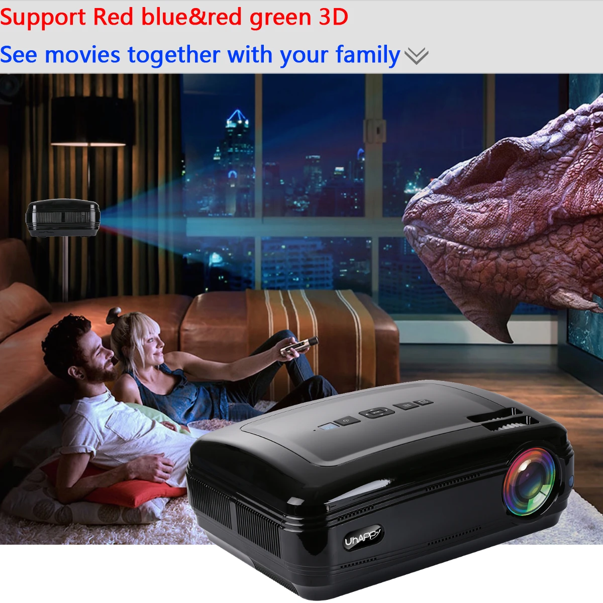 10000 Lumens 1080P 3D LED Home Cinema Theater Projector TV/AV/VGA/HD Multimedia Beamer 10000 Lumens 1080P 3D LED Home Cinema Theater Projector TV/AV/VGA/HD Multimedia Beamer